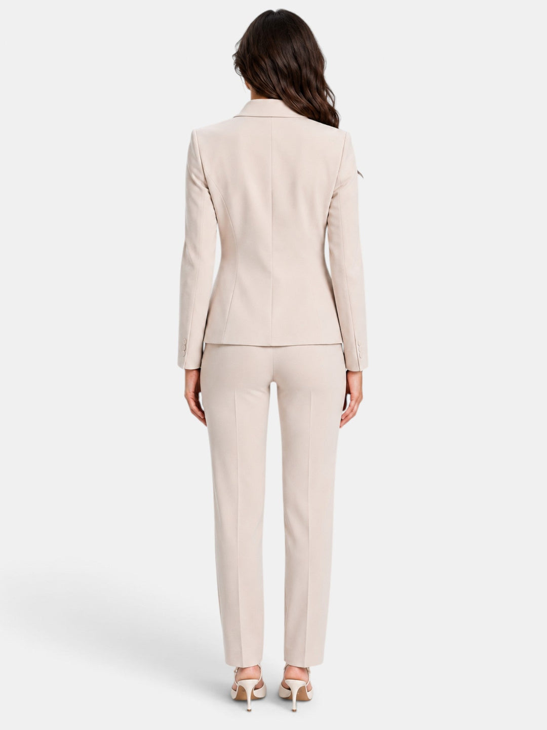 Traje Mujer Oficina Blazer Asimétrico