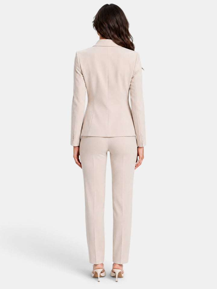 Traje Mujer Oficina Blazer Asimétrico
