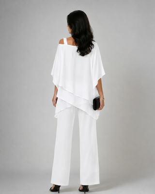 Conjunto Fluido de Dos Piezas Mujer - Pantalón Ancho