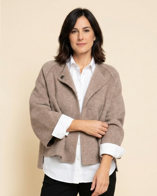 Elvira - Soft Round Neck Jacket