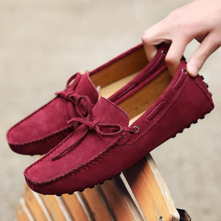 Mocasines casuales de ante para el verano
