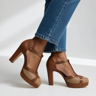 Malena - Tacones retro elegantes con sujeción ergonómica