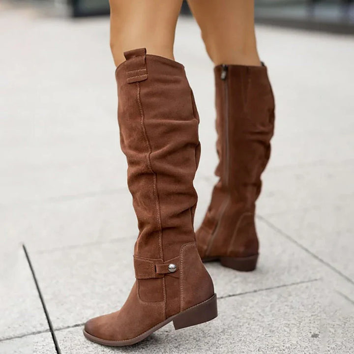 Lina - Botas de efecto ante cómodas y cálidas