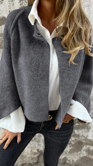 Elvira - Soft Round Neck Jacket