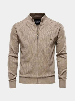 Jacquard™ | Cárdigan de punto con cremallera