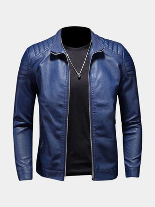 Luca™ | Chaqueta de Cuero con Cremalleras