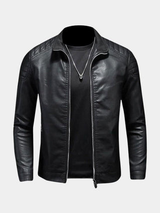 Luca™ | Chaqueta de Cuero con Cremalleras