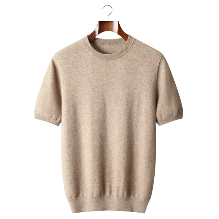 Camiseta Cashmere Hombre Premium – 100% Cashmere Cuello Redondo