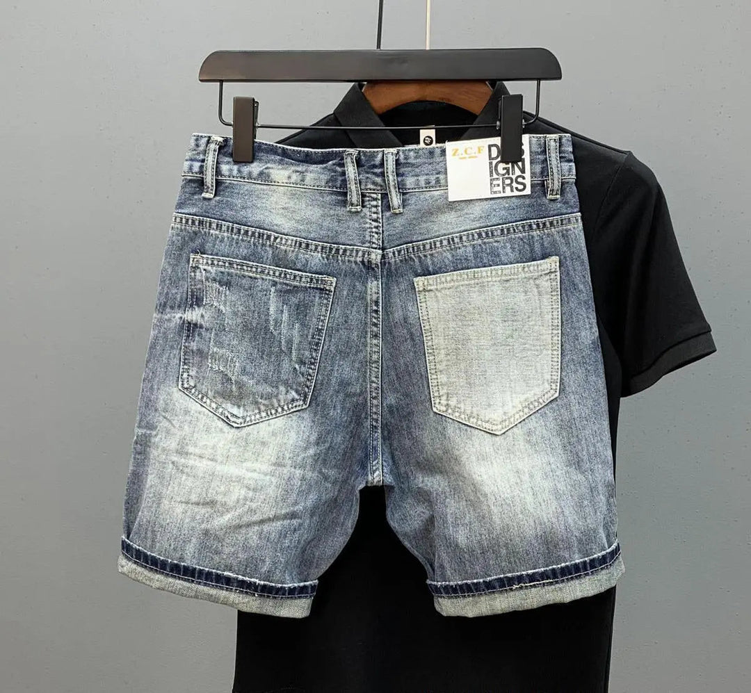 Weston™ | Shorts de mezclilla azul vintage
