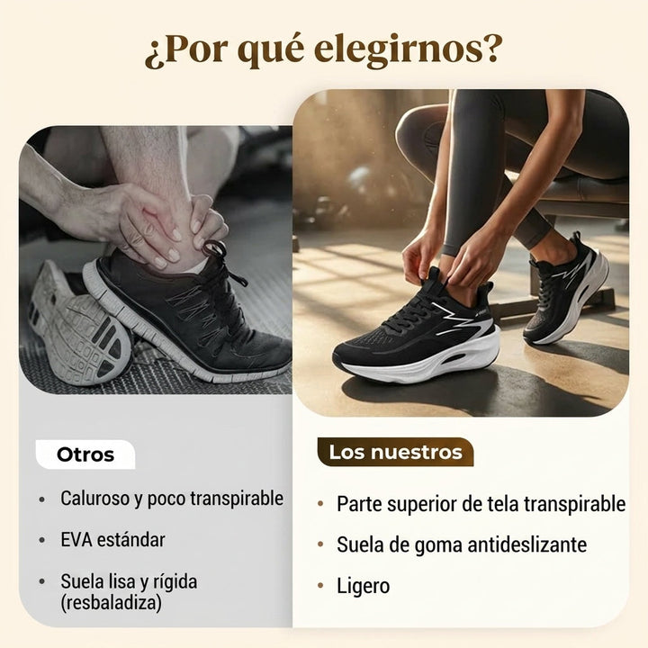Zapatillas deportivas transpirables con amortiguación – ligeras y cómodas para correr y entrenar