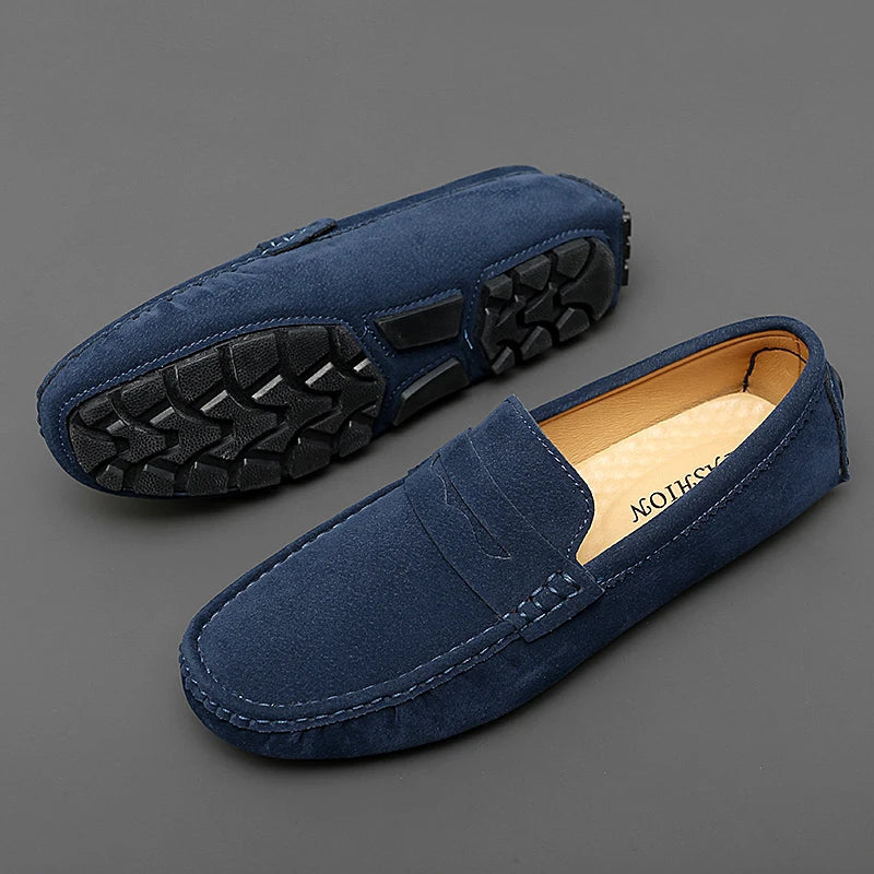 Mocasines de ante