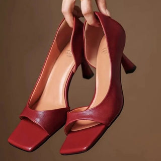 Valentina - Tacones de puntera cuadrada