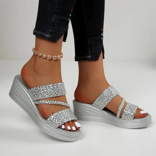 Teresa - Sandalias con cuña trenzadas