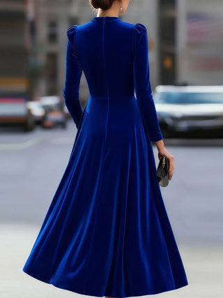 Vestido Invitada de Boda Midi Manga Larga