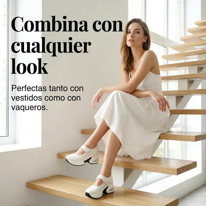 Nora - Mary Janes de plataforma transpirables y cómodas