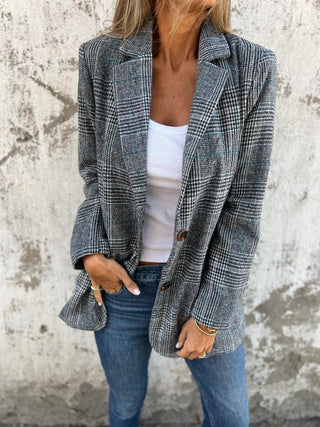 Teresa - Blazer elegante a cuadros