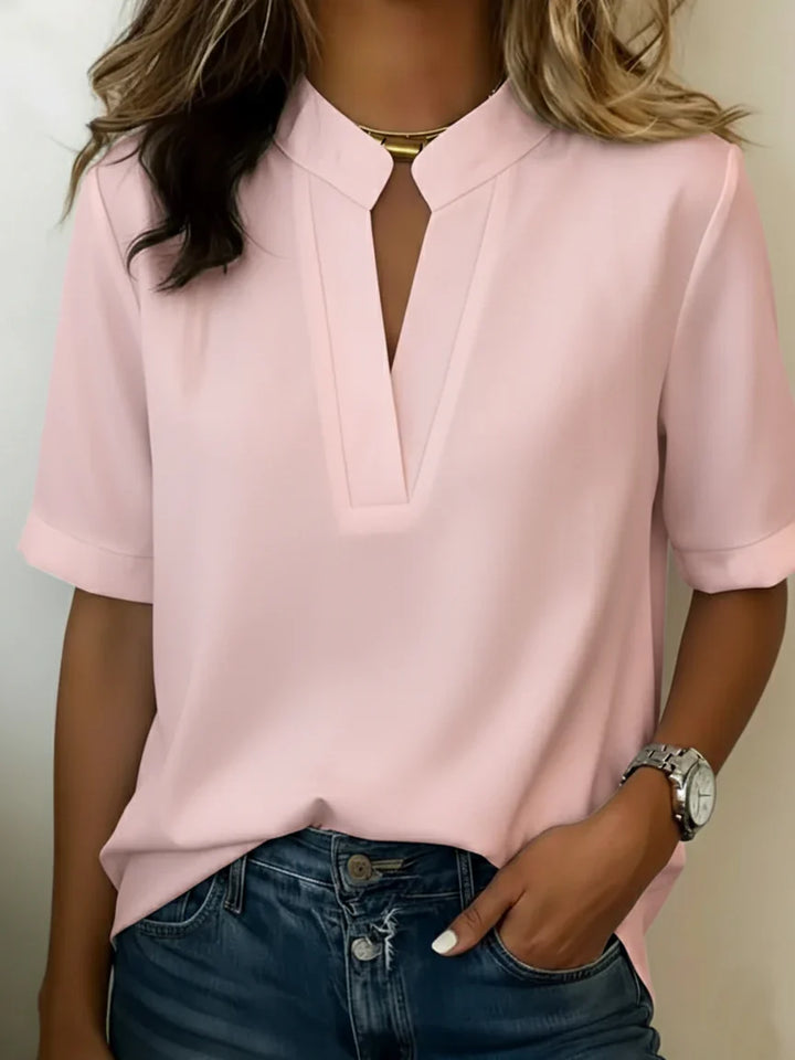 Elisa - Blusa elegante con cuello refinado