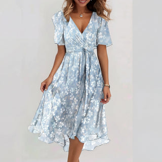 Fiona - Vestido midi especial de manga corta