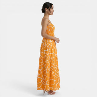 Vestido Midi Mujer Estampado Geométrico