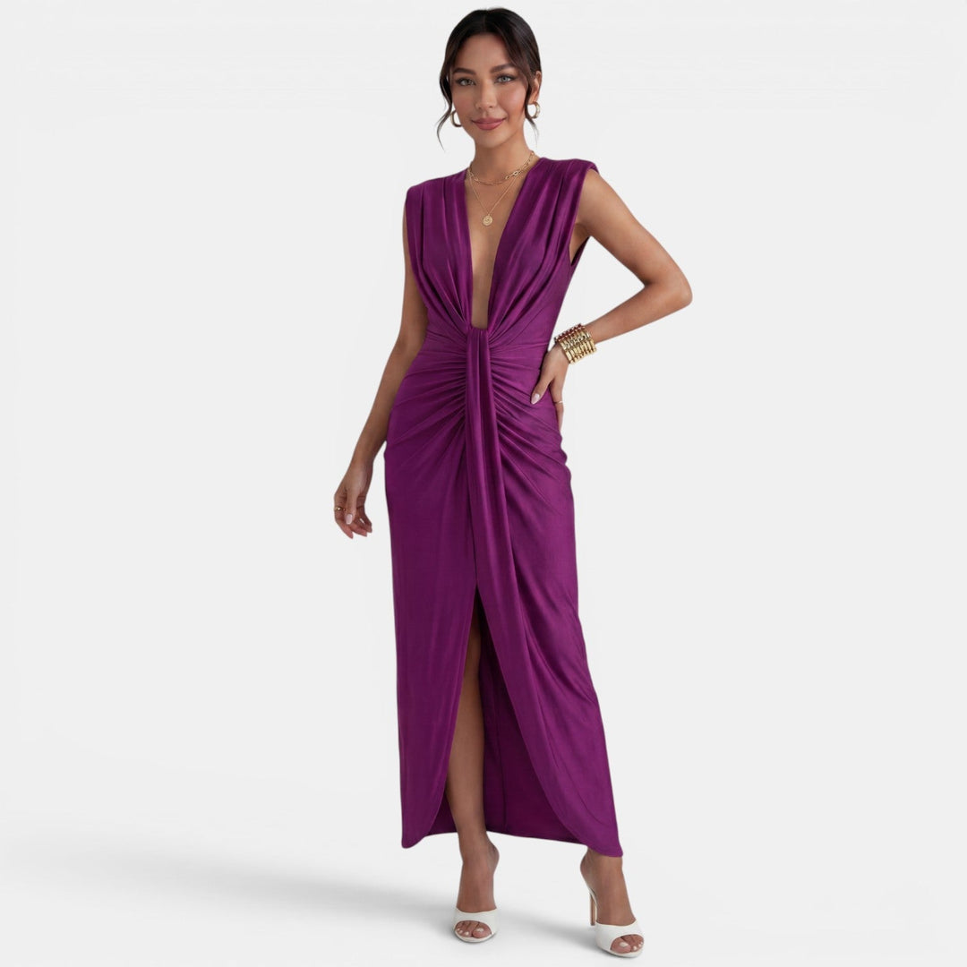 Vestido Largo Ajustado Elegante Mujer