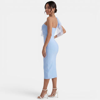 Vestido Midi Fiesta un Hombro