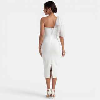 Vestido Midi Fiesta un Hombro