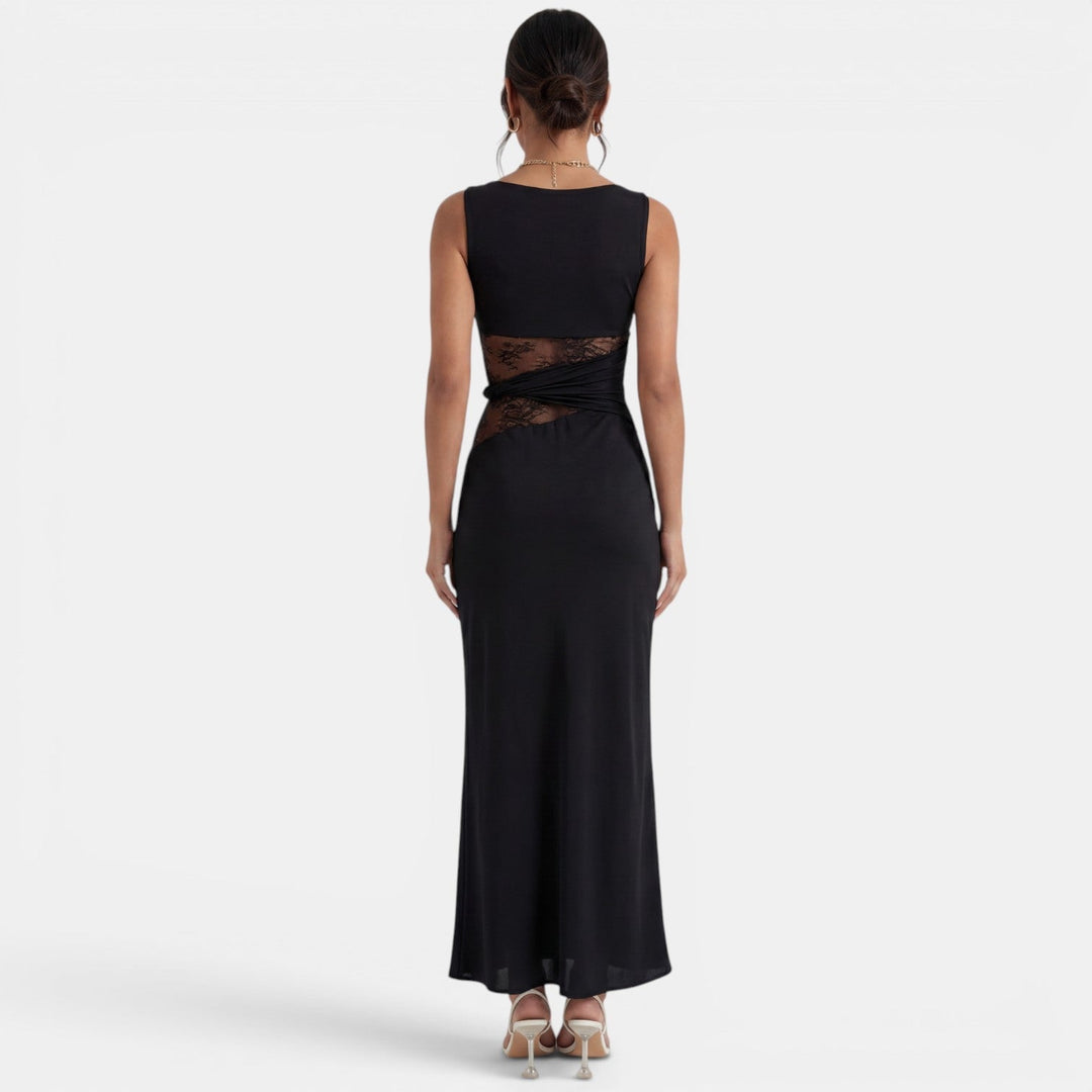 Vestido Largo Mujer Encaje Elegante