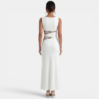 Vestido Largo Mujer Encaje Elegante