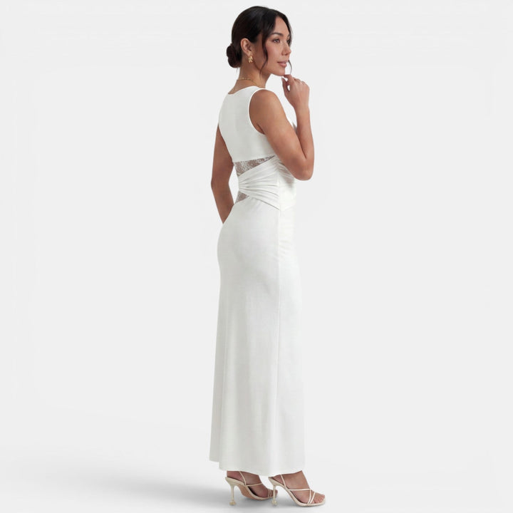 Vestido Largo Mujer Encaje Elegante