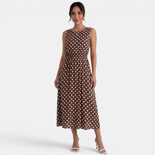 Vestido Midi Lunares Verano Mujer