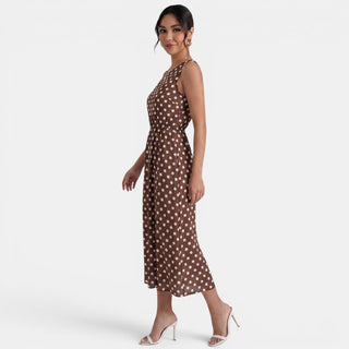 Vestido Midi Lunares Verano Mujer