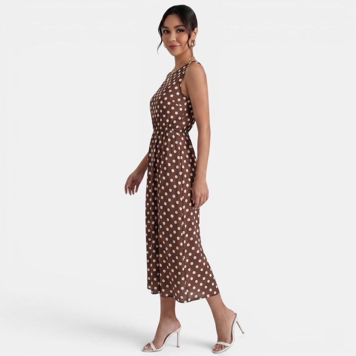 Vestido Midi Lunares Verano Mujer