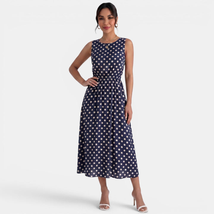 Vestido Midi Lunares Verano Mujer