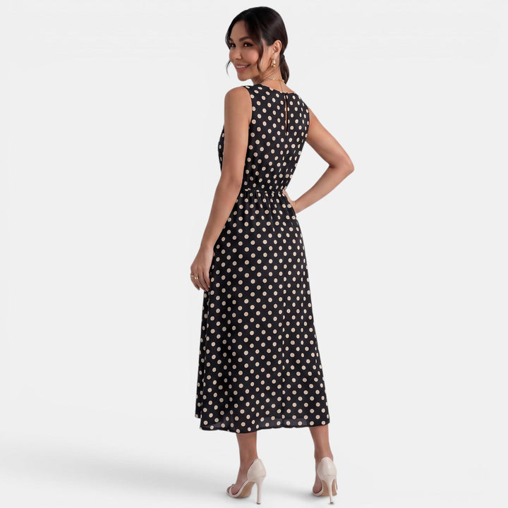 Vestido Midi Lunares Verano Mujer