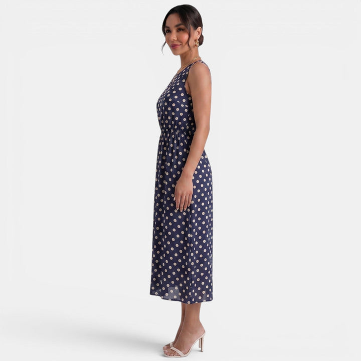 Vestido Midi Lunares Verano Mujer