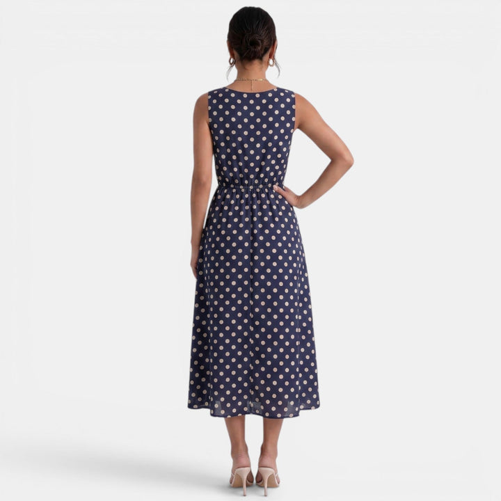Vestido Midi Lunares Verano Mujer