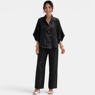 Conjunto Lino Mujer Verano Manga Corta