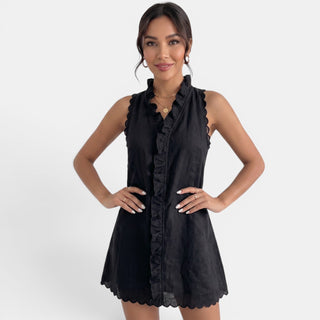 Vestido Corto Verano Mujer Lino
