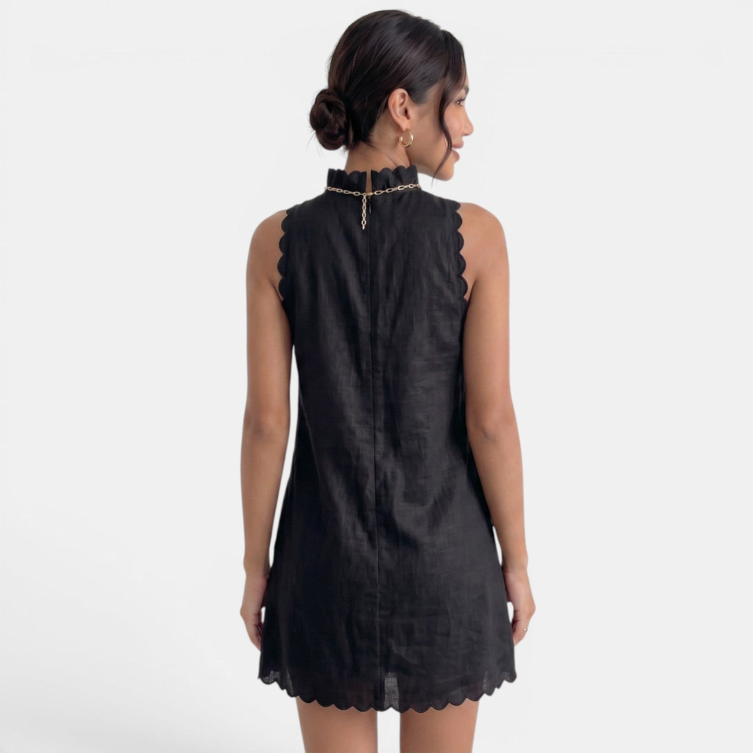 Vestido Corto Verano Mujer Lino