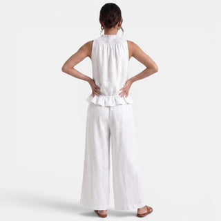 Conjunto Lino Mujer Verano Sin Mangas