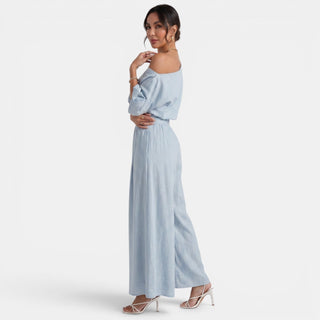 Conjunto Mujer Top Bardot y Pantalón
