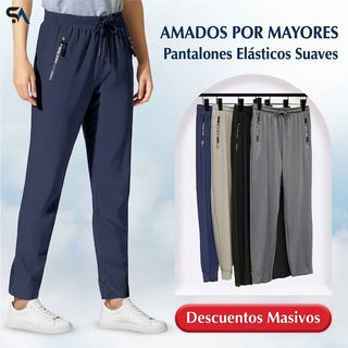 Noa - pantalón casual unisex, extremadamente suave y flexible con caída elegante