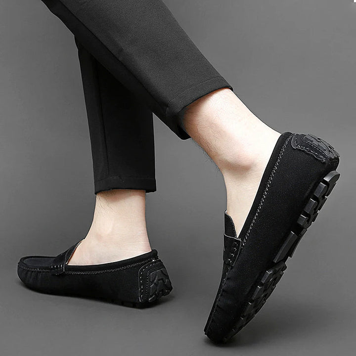 Mocasines de ante
