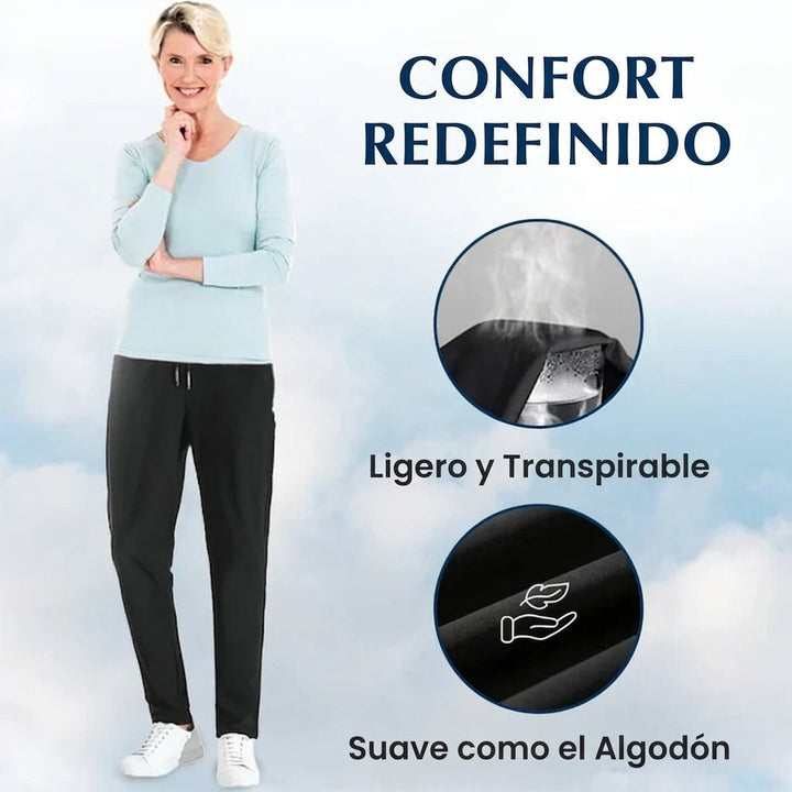 Noa - pantalón casual unisex, extremadamente suave y flexible con caída elegante
