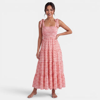 Vestido Midi Mujer Estampado Geométrico