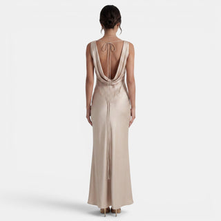 Elegant Long Satin Dress for Women