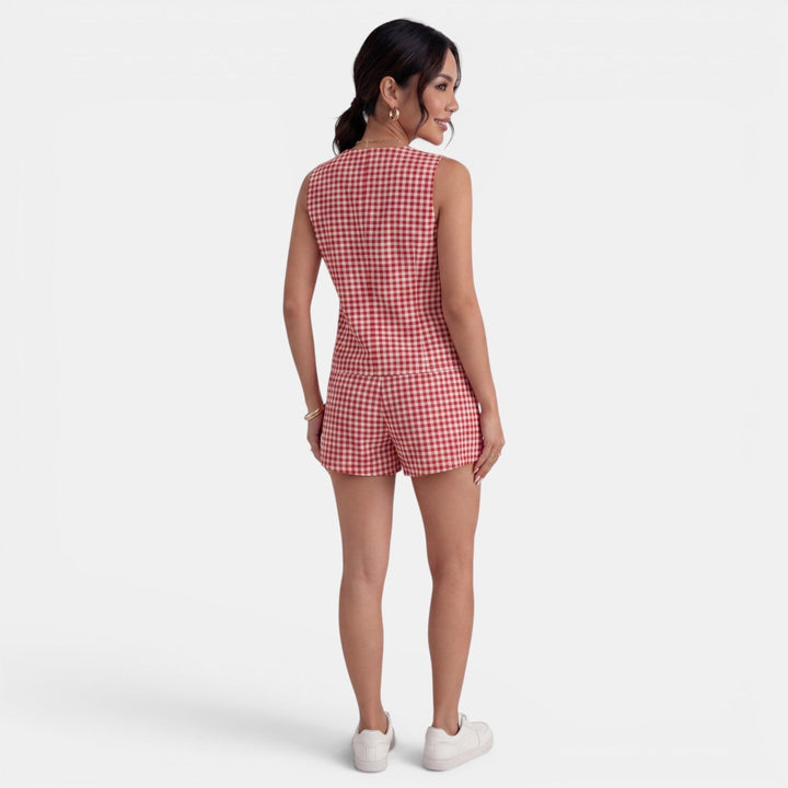 Conjunto Mujer Verano Cuadros