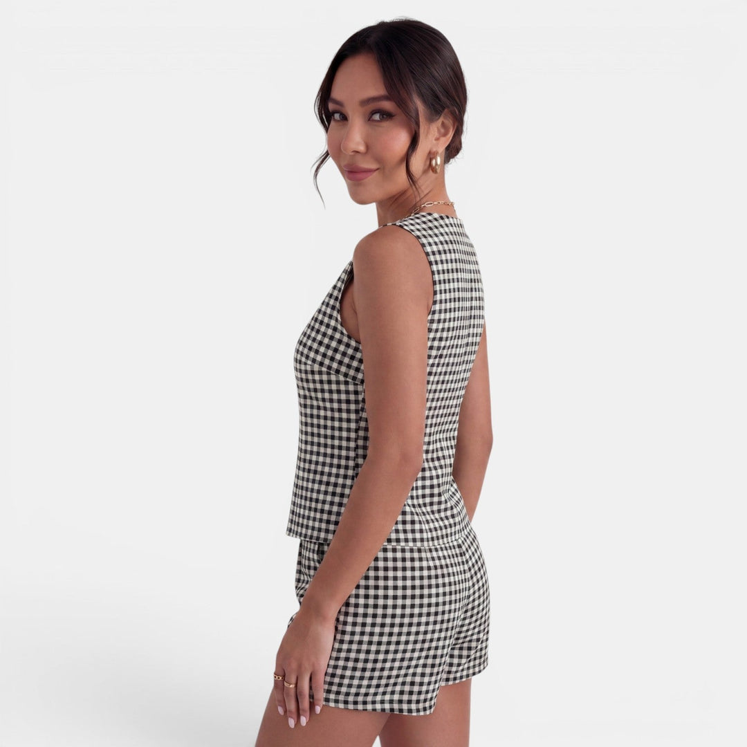 Conjunto Mujer Verano Cuadros