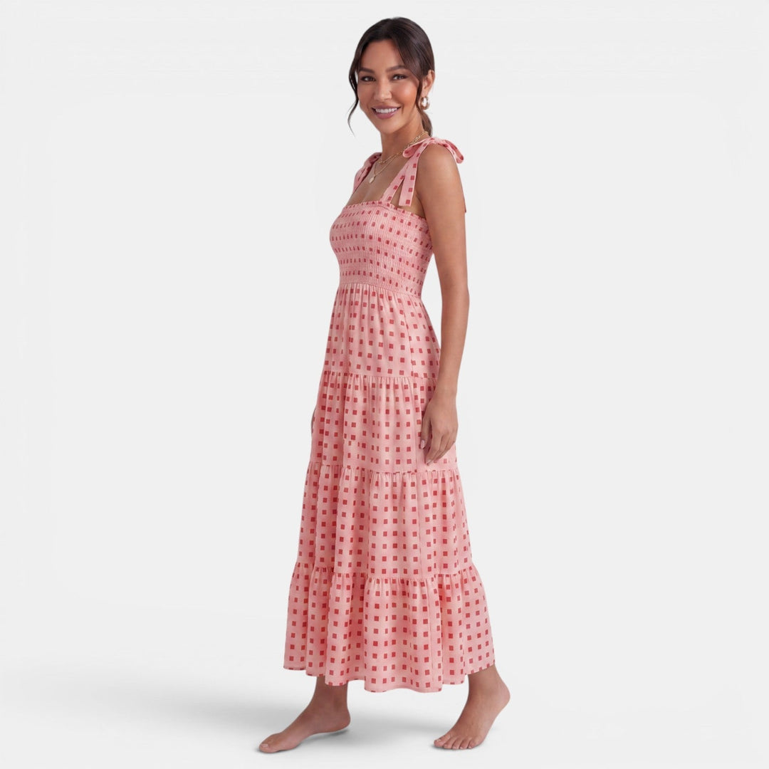 Vestido Midi Mujer Estampado Geométrico