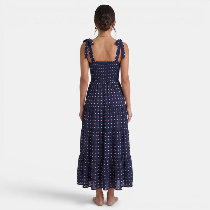 Vestido Midi Mujer Estampado Geométrico